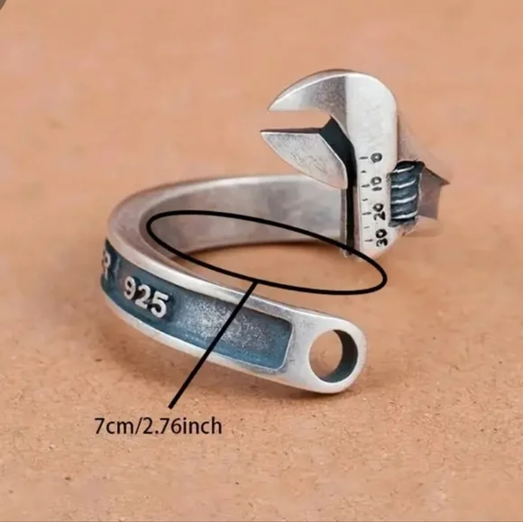 Wrench Tool Style Adjustable Ring - Picture 2 of 3